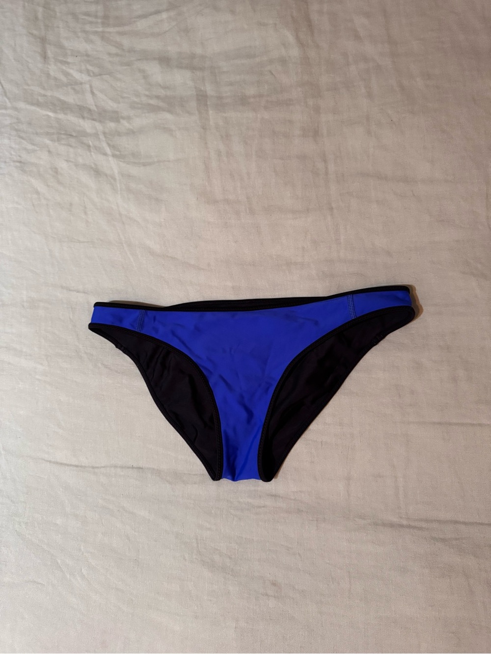 Lululemon Blue and Black Women's Bikini Bottom - Classic Swim Brief